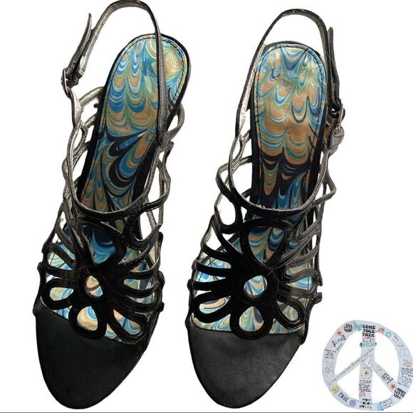 $10$ add on MARC Fischer black sling back strappy heels. Size 7.5 m - Picture 6 of 13